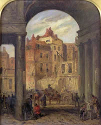 Foregate, Strand, Eingang zu Boswell Court - abgerissen für den Standort der neuen Gerichtsgebäude, 1868